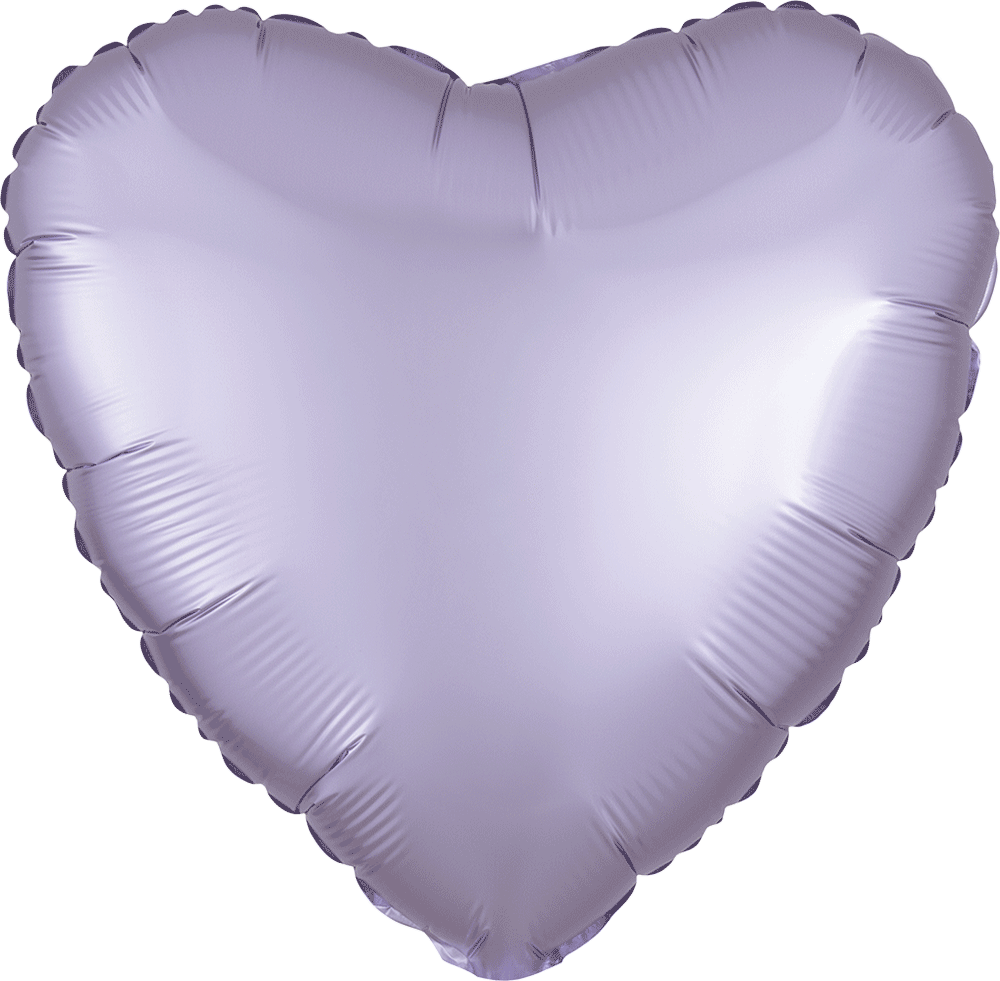 17H Met Satin Luxe Pastel Lilac Heart