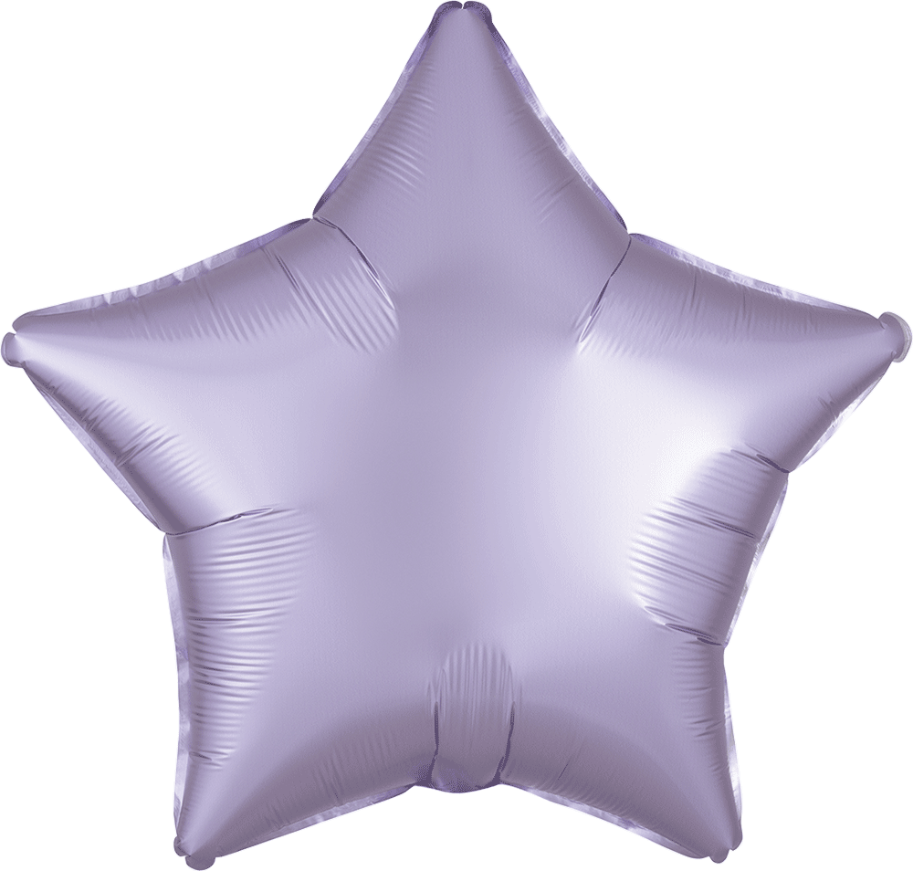 19S Met Satin Luxe Pastel Lilac Star