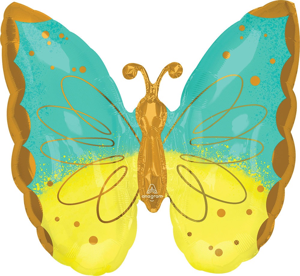 Mint & Yellow Butterfly