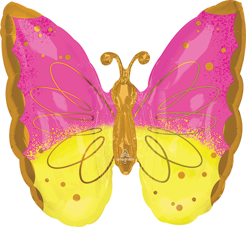 Pink & Yellow Butterfly