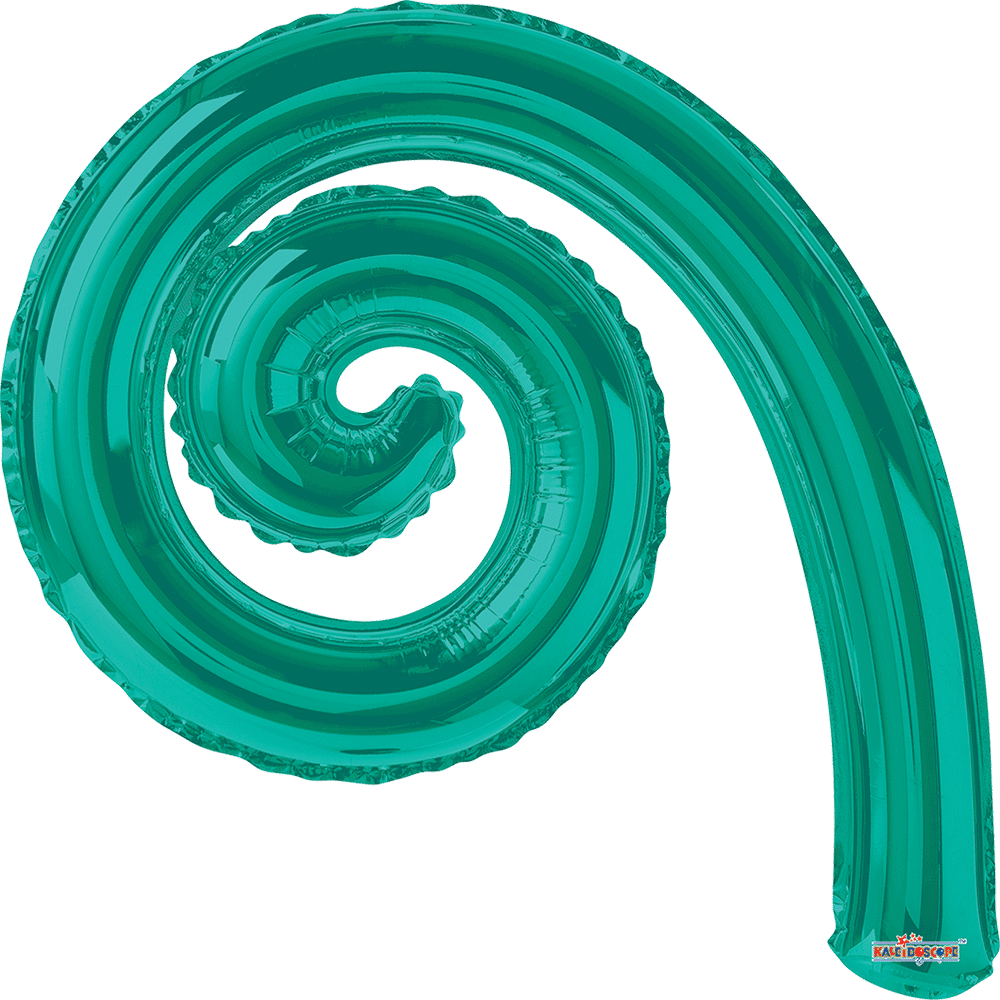 Kurly Spiral Turquoise Green