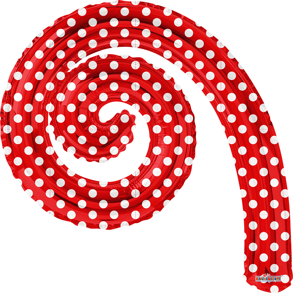 Kurly Spiral Met Red Dots