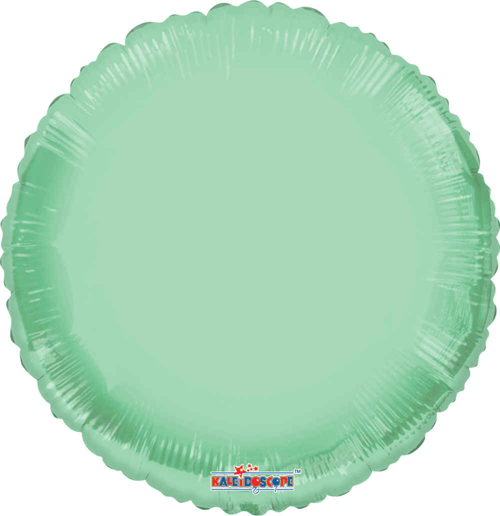 18C Gb Pr Solid Green Macaron Round