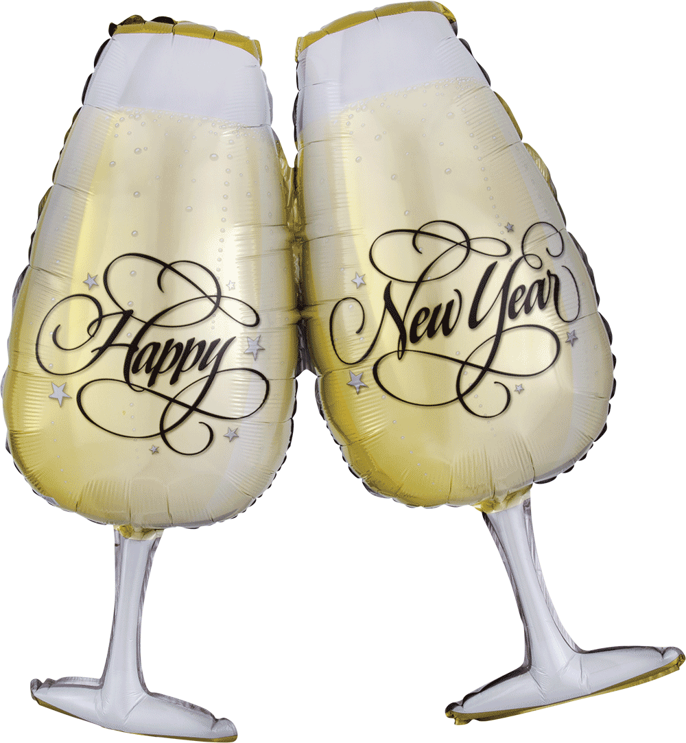 New Years Toasting Glasses