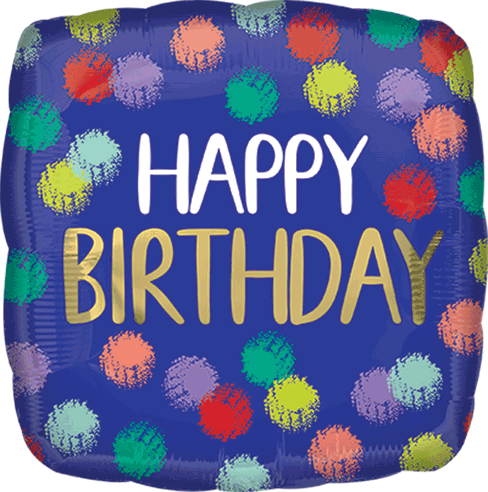 Brushed Happy Birthday