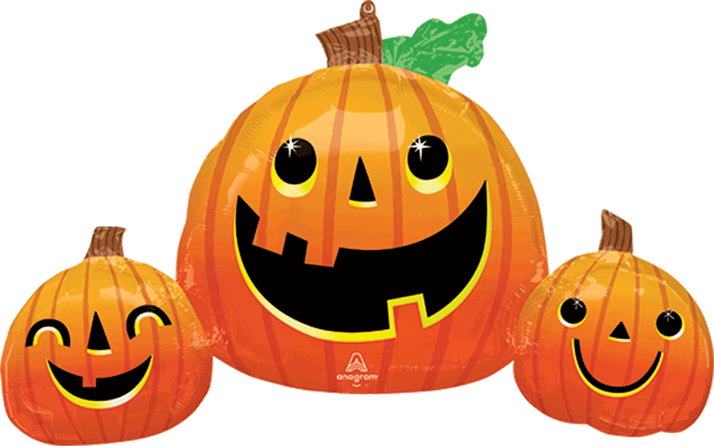 Smiley Pumpkin Trio