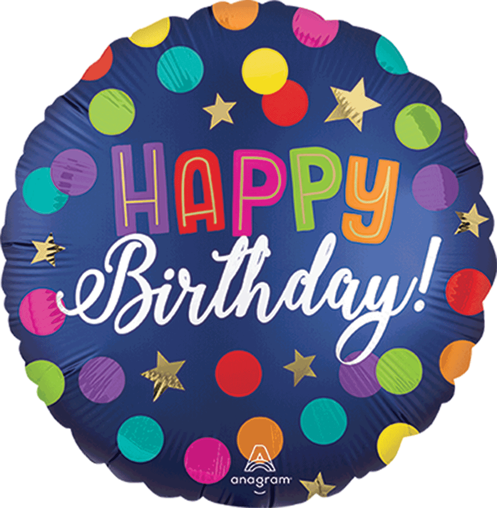 Happy Birthday Blue Confetti?