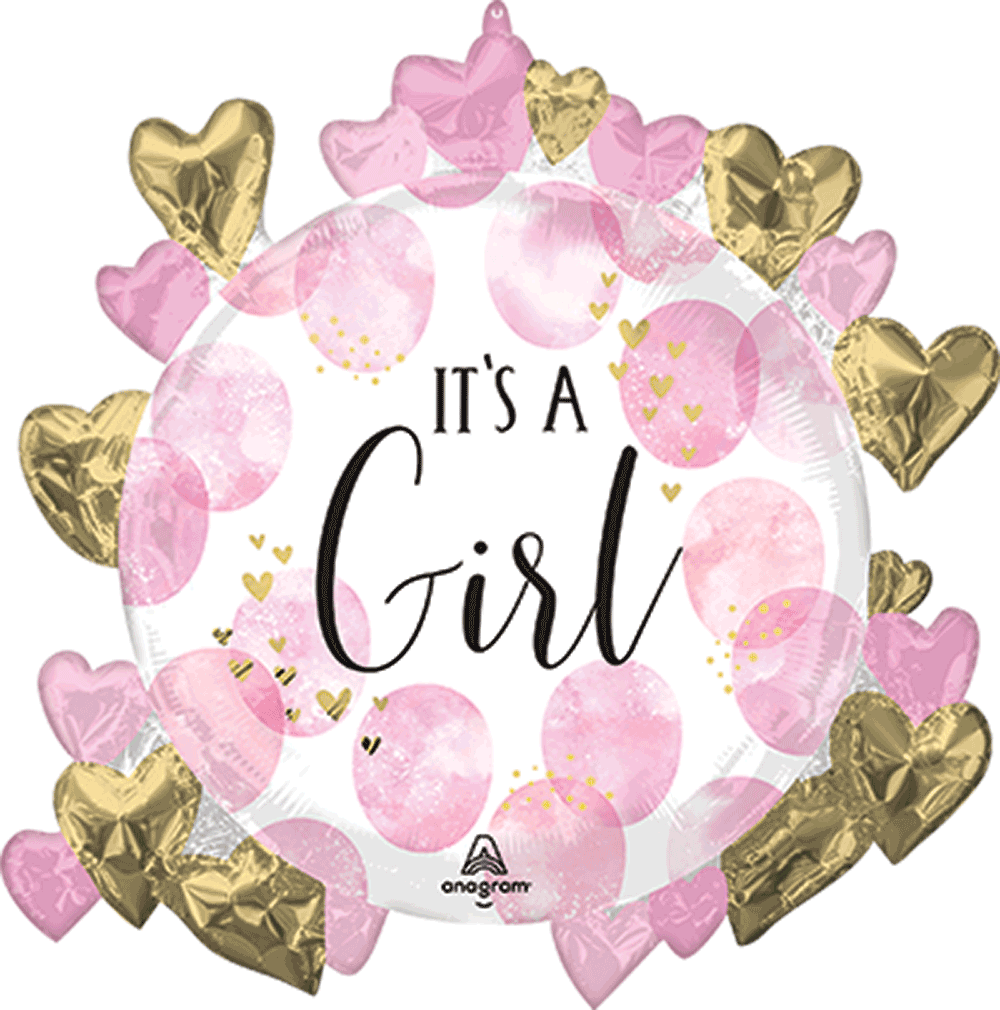 Baby Girl Pink Watercolor