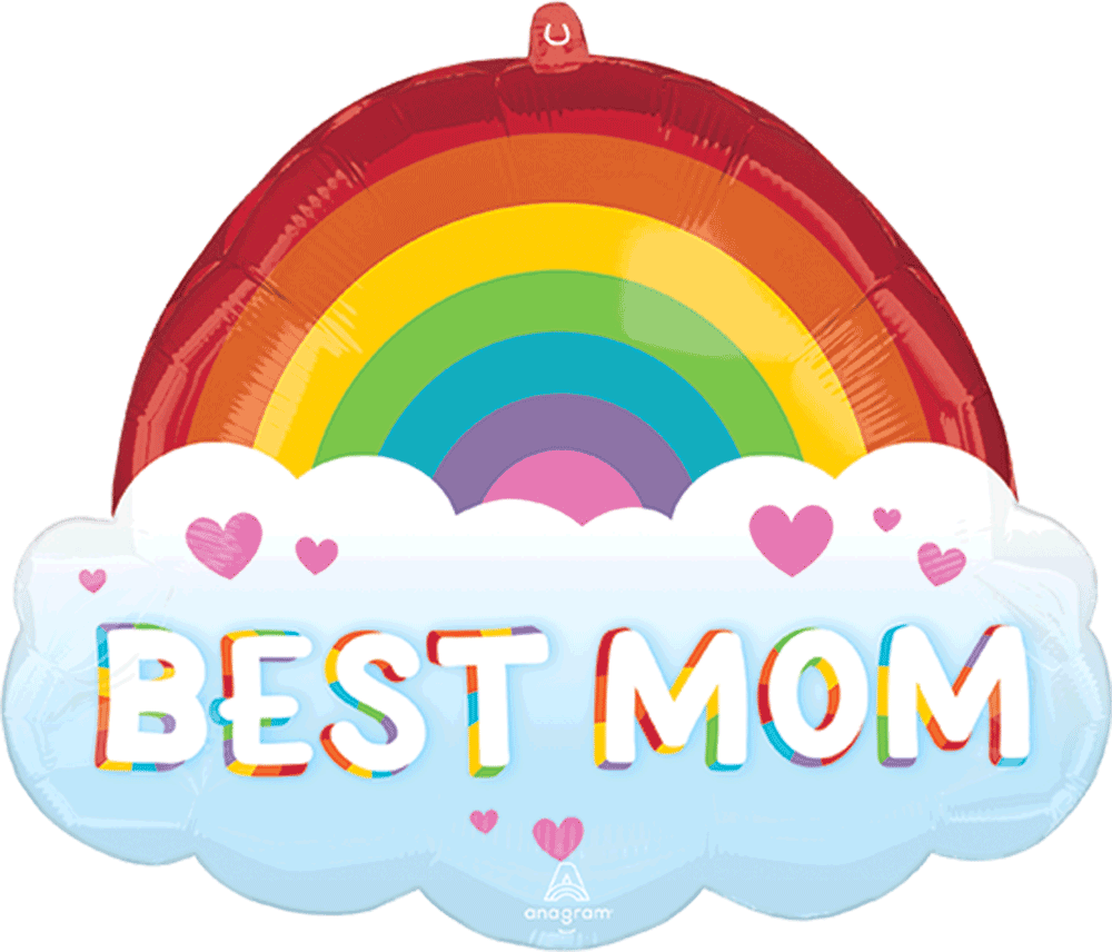 Best Mom Brilliant Rainbow