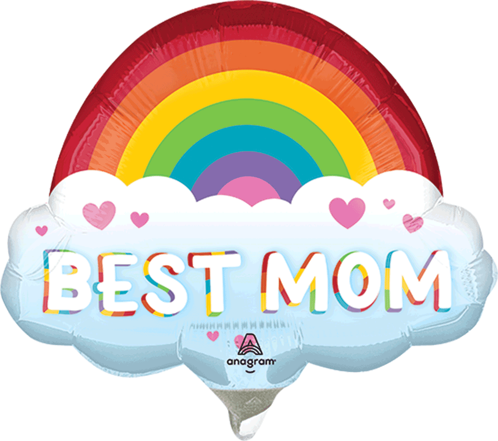 Best Mom Brilliant Rainbow