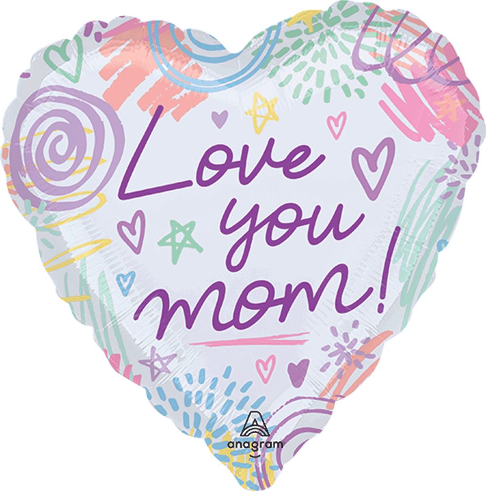 Love You Mom Sweet Scribbles