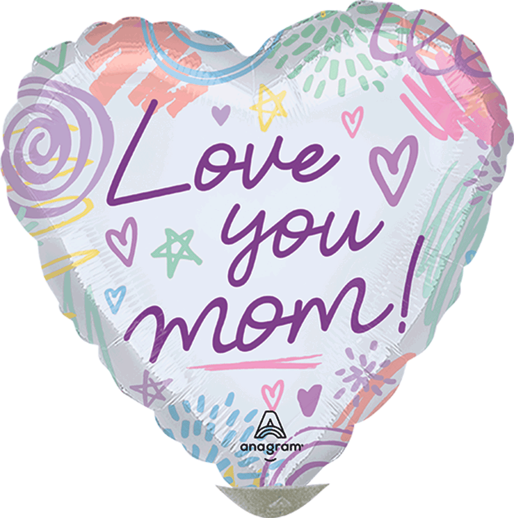 Love You Mom Sweet Scribbles