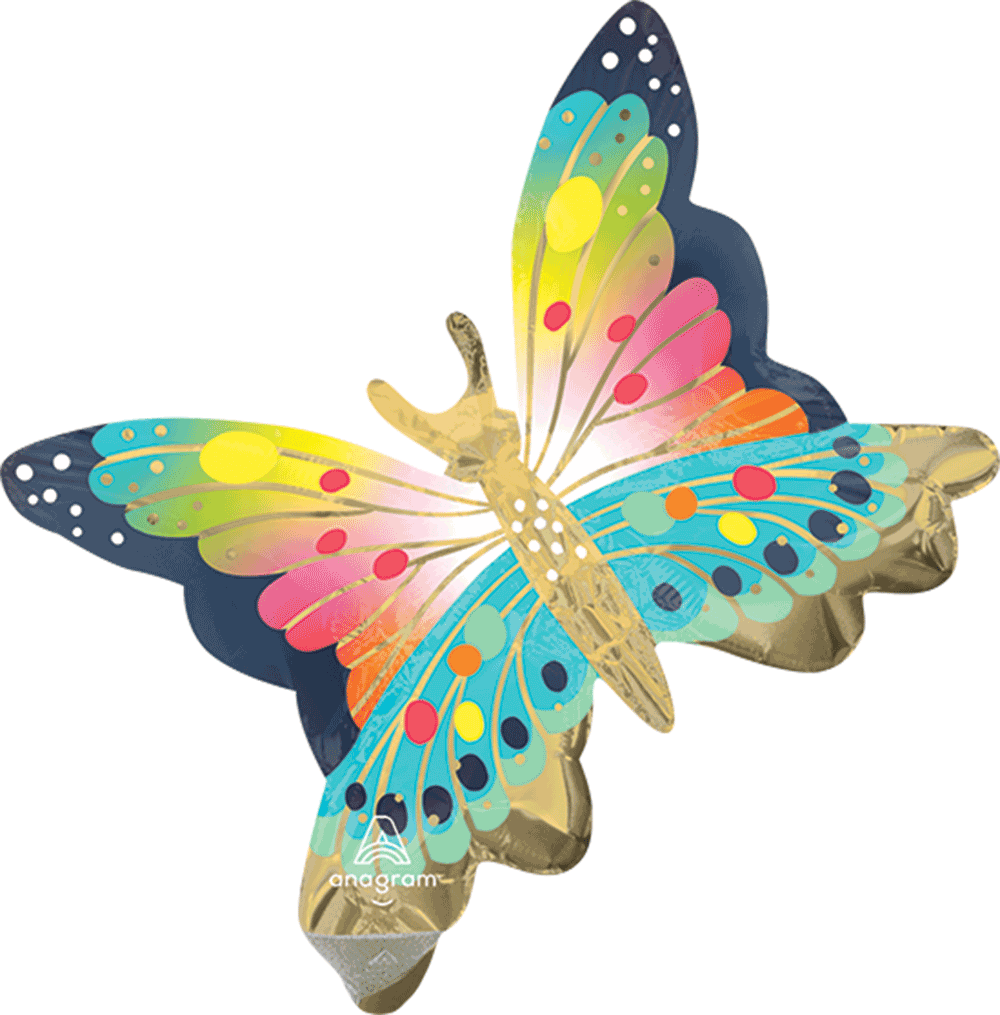 Satin Vibrant Flutters Butterfly