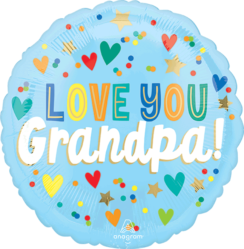 Love You Grandpa Hearts & Stars