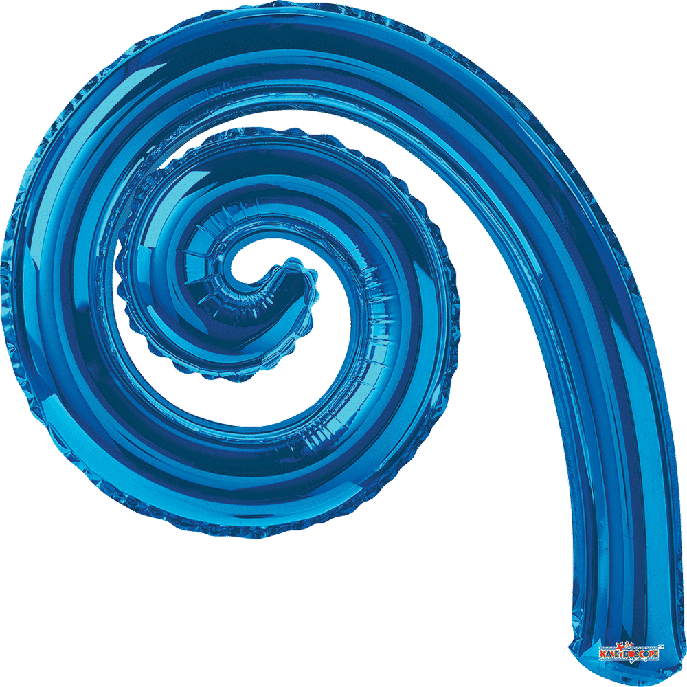 Kurly Spiral Royal Blue Gb