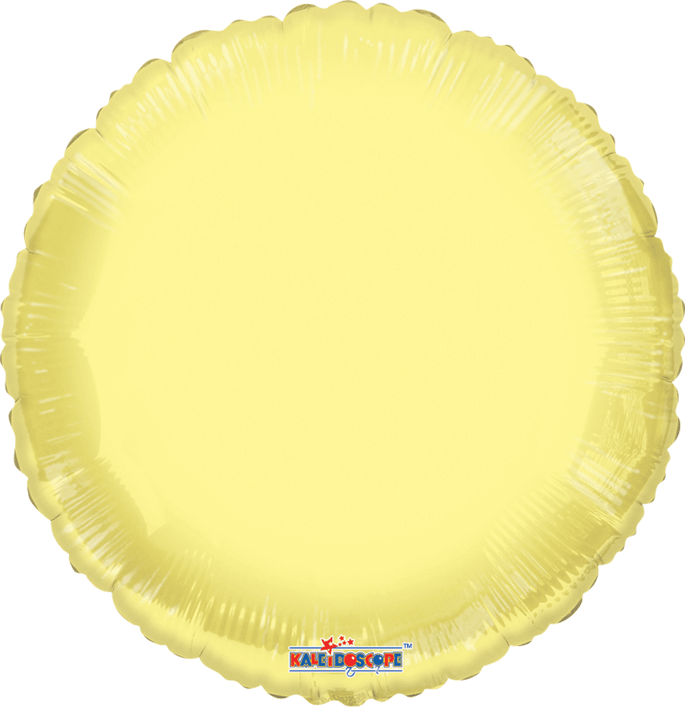18C Gb Pr Solid Yellow Macaron Round