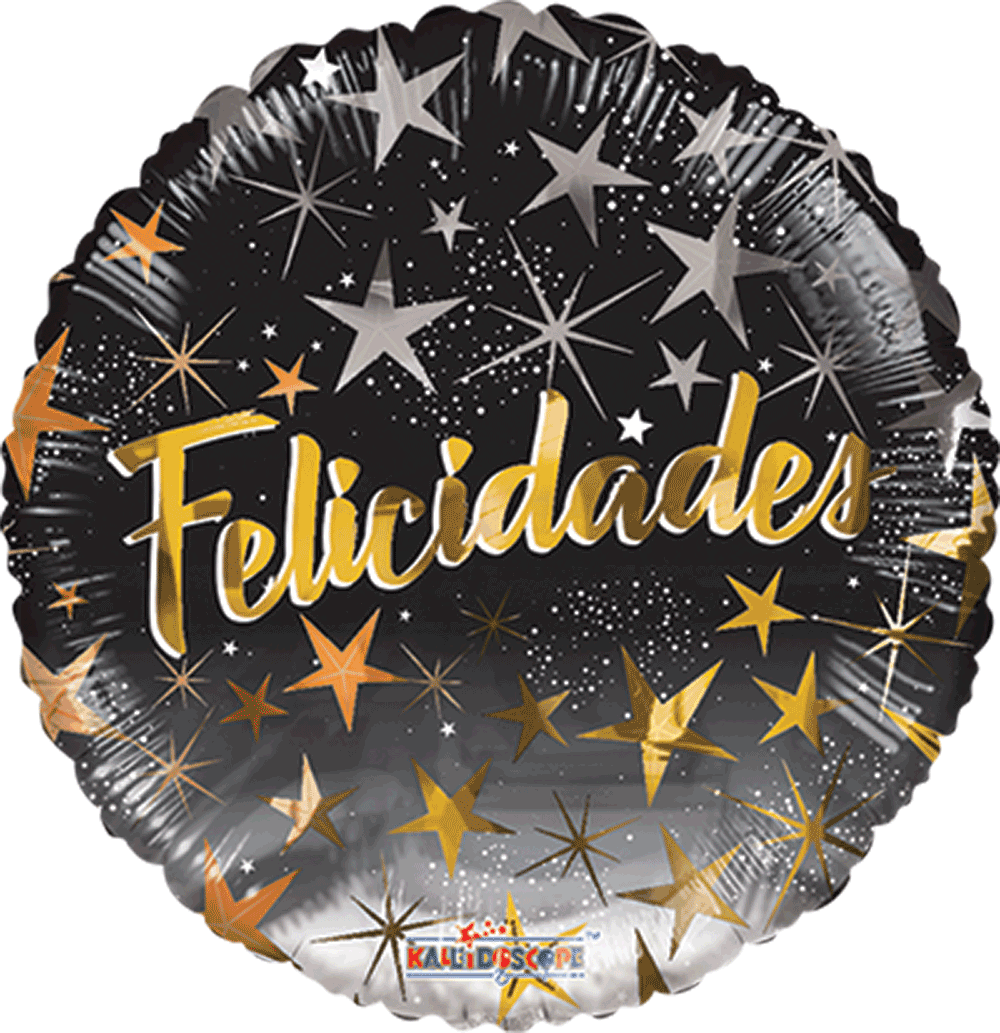 Felicidades Estrellas Negro
