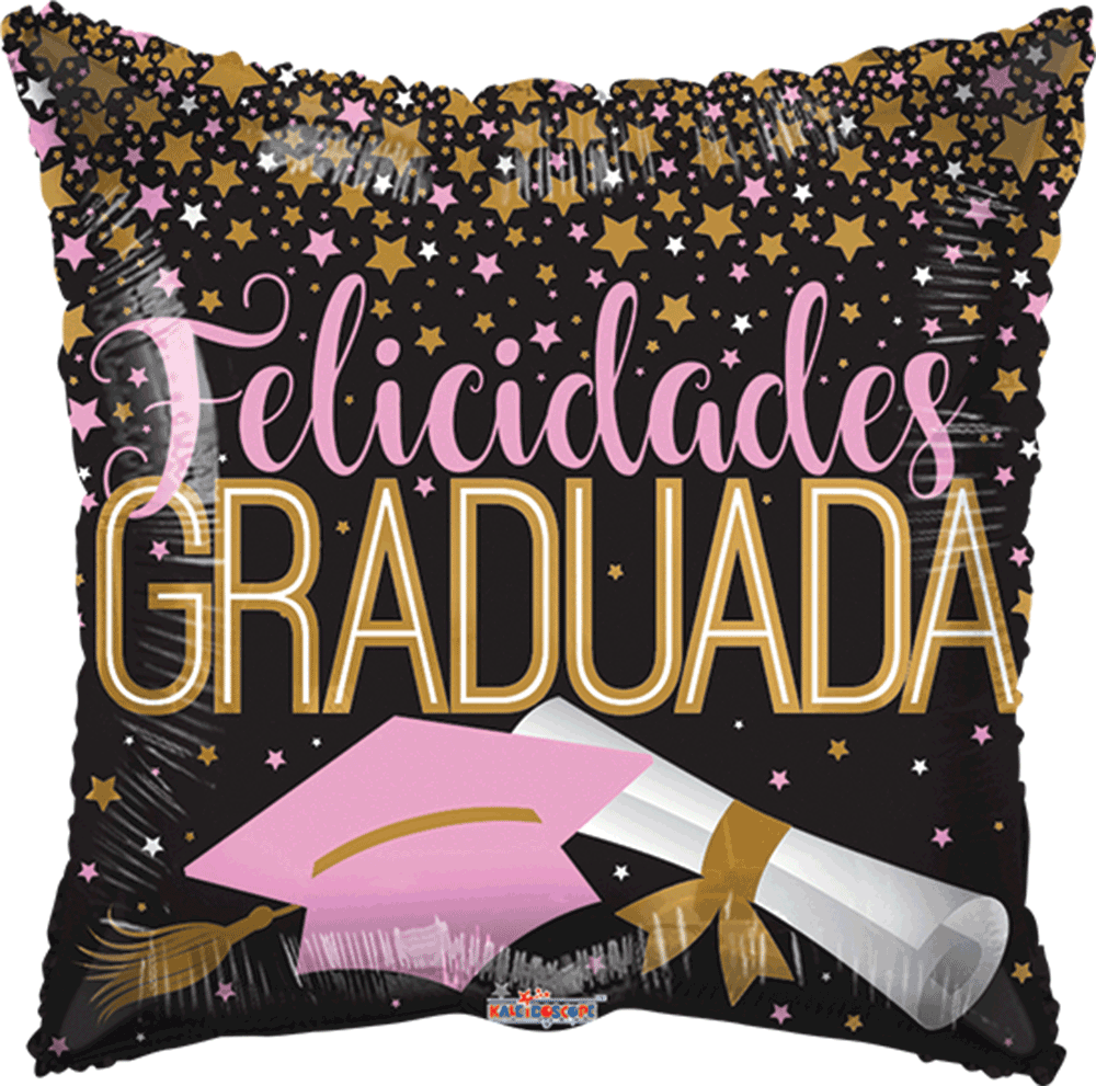 Graduada Con Birrete Y Diploma