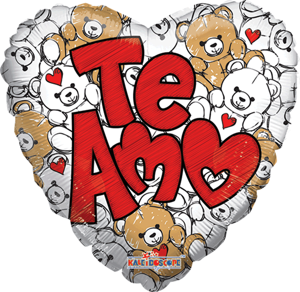 Te Amo Bear Pattern