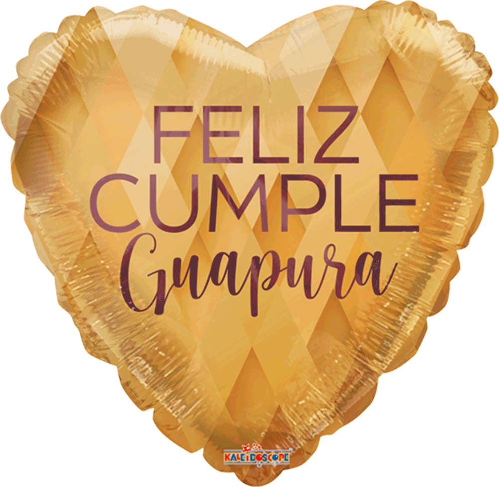Feliz Cumple Guapura Dorado