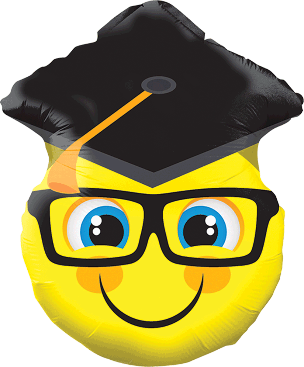 Smiley With Grad Cap